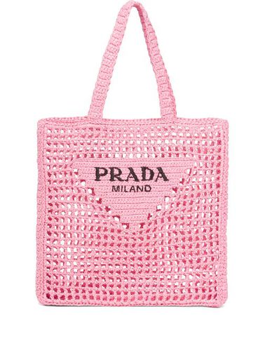 Sac cabas à design tressé - Prada - Modalova