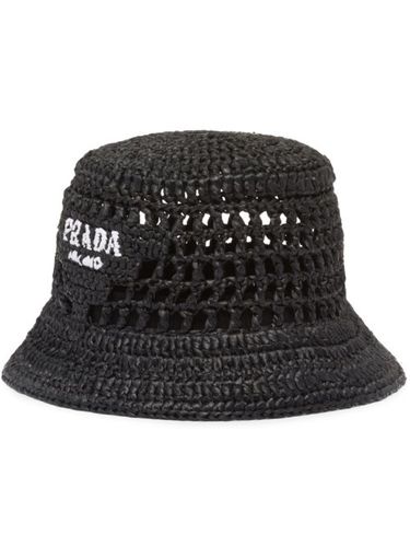 Prada bob en raphia - Noir - Prada - Modalova