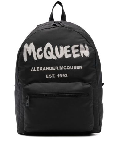 Sac à dos à imprimé graffiti - Alexander McQueen - Modalova