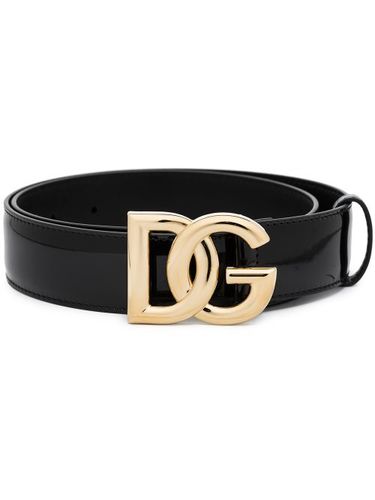 Ceinture en cuir à logo DG - Dolce & Gabbana - Modalova