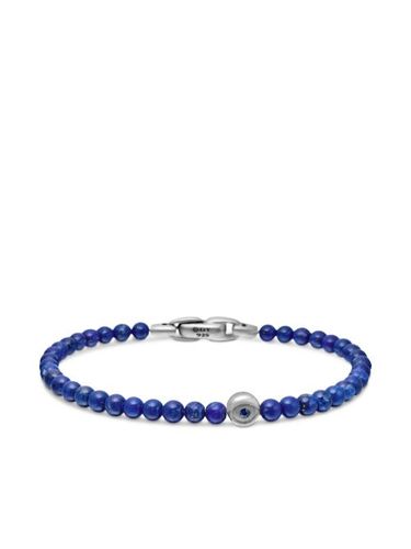 Bracelet Spiritual Beads Evil Eye en argent sterling (4 mm) - David Yurman - Modalova