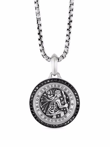 Pendentif St. Christopher en sterling pavé de diamants (34,5 mm) - David Yurman - Modalova