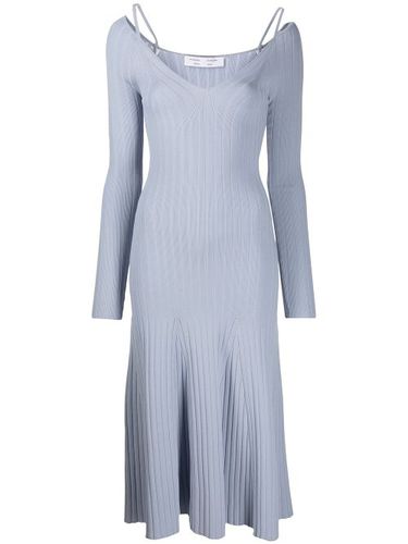 Robe en maille nervurée à col v - Proenza Schouler White Label - Modalova