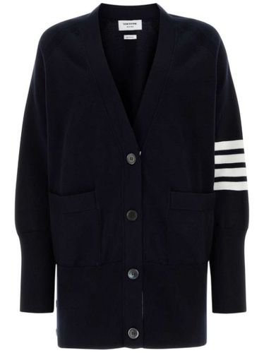 Cardigan à détail 4 bandes signature - Thom Browne - Modalova