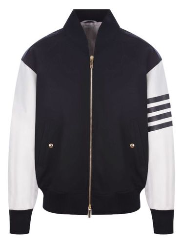 Veste bomber à 4 bandes signature - Thom Browne - Modalova