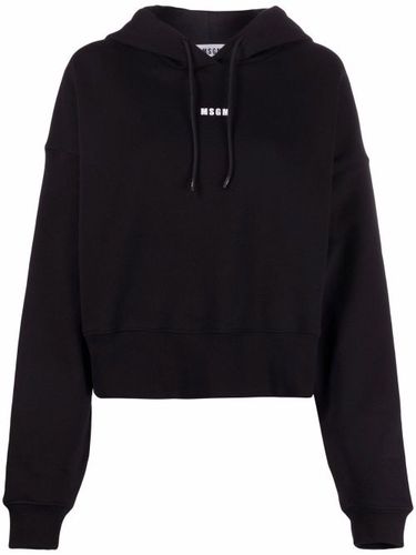 MSGM hoodie à logo imprimé - Noir - MSGM - Modalova