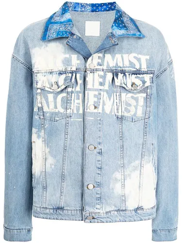 Veste en jean à logo imprimé - Alchemist - Modalova