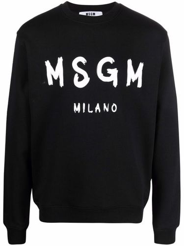 MSGM sweat à logo imprimé - Noir - MSGM - Modalova