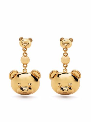 Boucles d'oreilles à motif Teddy Bear Signature - Moschino - Modalova