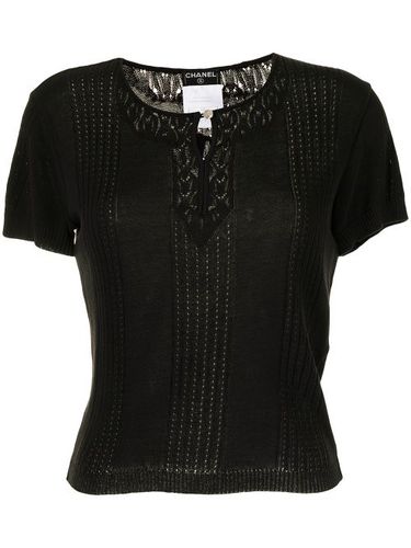 Blouse en maille à découpes (2002) - CHANEL Pre-Owned - Modalova