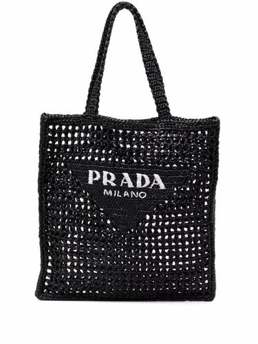 Sac porté épaule à logo imprimé - Prada - Modalova