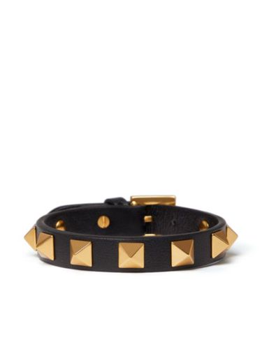 Bracelet Rockstud en cuir - Valentino Garavani - Modalova