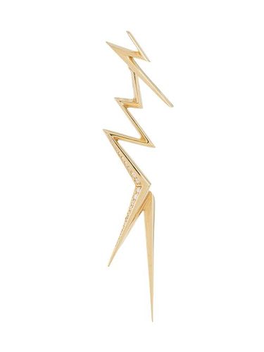 Boucles d'oreilles Thunderflash en jaune 18ct ornées de diamants - LE STER - Modalova