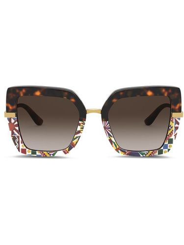 Lunettes de soleil à monture carrée - Dolce & Gabbana Eyewear - Modalova