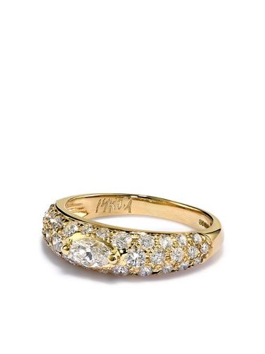Bague en 14ct ornée de diamants - Jacquie Aiche - Modalova