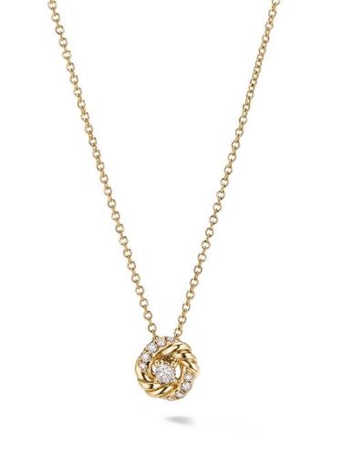 Collier Petite Infinity en 18ct serti de diamants - David Yurman - Modalova