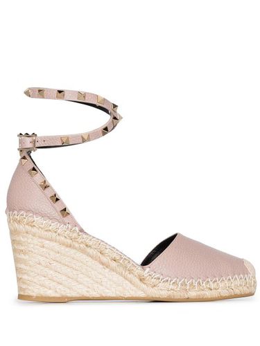 Espadrilles Rockstud 85 mm à plateforme compensée - Valentino Garavani - Modalova