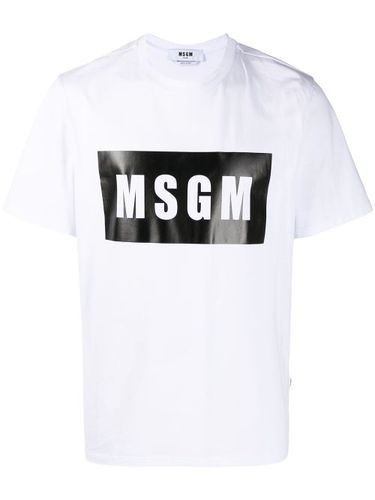 T-shirt à logo imprimé - MSGM - Modalova