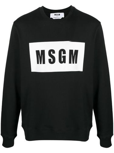 MSGM sweat à logo imprimé - Noir - MSGM - Modalova