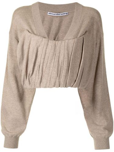 Pull crop à design drapé - Alexander Wang - Modalova