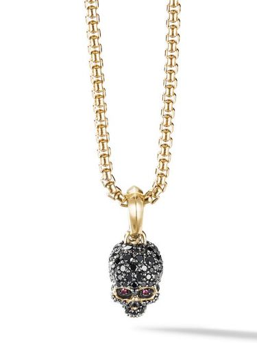 Pendentif Memento Mori Skull en 18ct pavé de diamants (14 mm) - David Yurman - Modalova