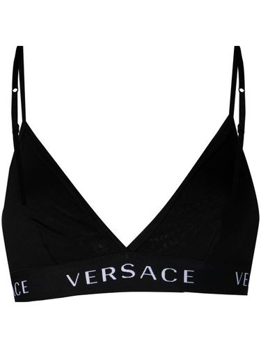 Soutien-gorge à bande logo - Versace - Modalova