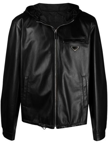 Prada veste à plaque logo - Noir - Prada - Modalova