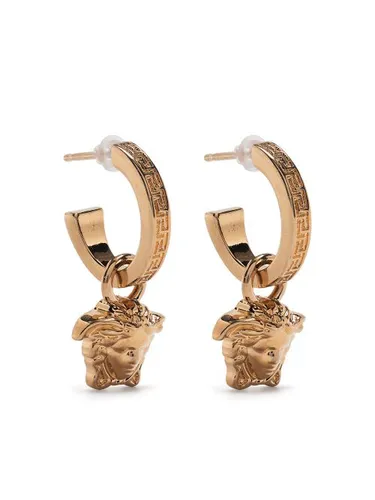 Boucles d'oreilles pendantes Greca Medusa - Versace - Modalova