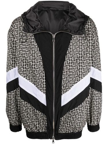 Veste bomber à motif monogrammé - Balmain - Modalova