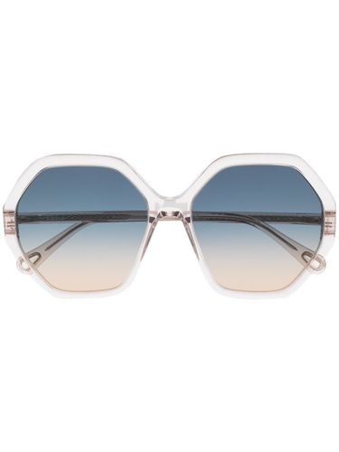 Lunettes de soleil à monture géométrique - Chloé Eyewear - Modalova