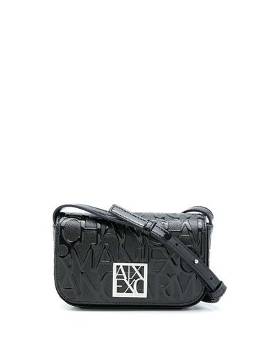 Sac à bandoulière à logo embossé - Armani Exchange - Modalova