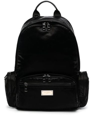 Sac à dos à plaque logo - Dolce & Gabbana - Modalova