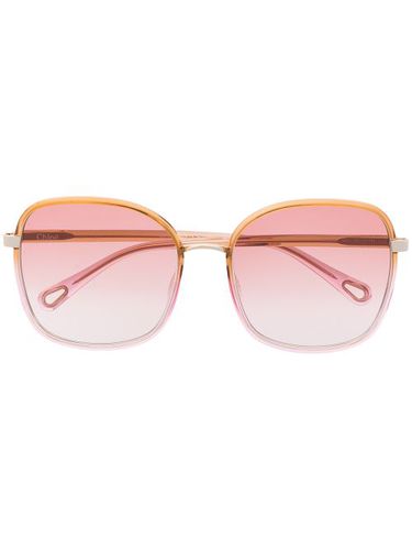 Lunettes de soleil à monture carrée oversize - Chloé Eyewear - Modalova