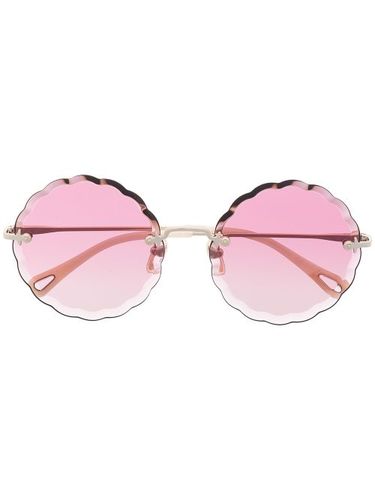 Lunettes de soleil à monture ronde - Chloé Eyewear - Modalova