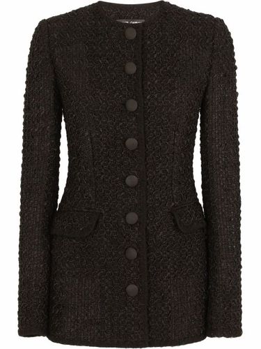 Veste en tweed à simple boutonnage - Dolce & Gabbana - Modalova