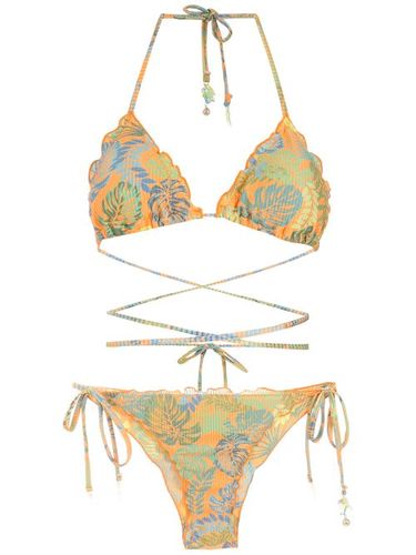 Bikini imprimé à bonnets triangles - Amir Slama - Modalova