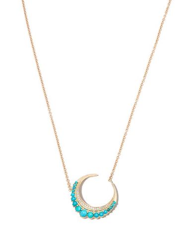 Petit collier Crescent Moon en 14ct - Jacquie Aiche - Modalova