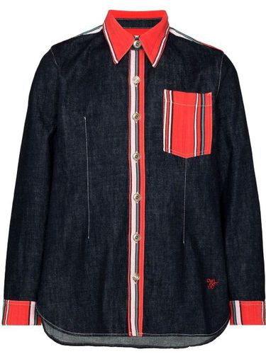 Chemise Cotonou en jean à poche plaquée - Wales Bonner - Modalova