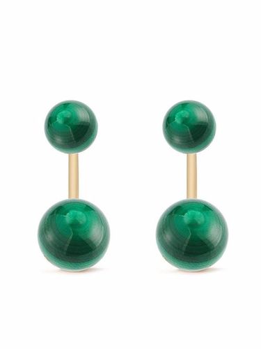Boucles d'oreille en 14ct ornées de malachite - Mateo - Modalova