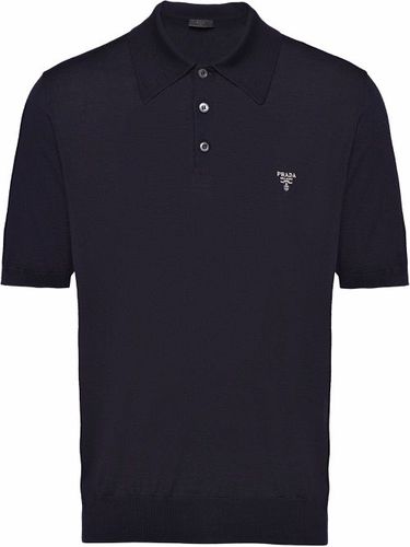 Polo en laine à logo brodé - Prada - Modalova