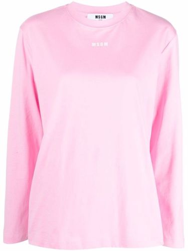 MSGM haut à logo imprimé - Rose - MSGM - Modalova