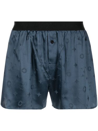 Fleur Du Mal boxer en soie - Bleu - Fleur Du Mal - Modalova