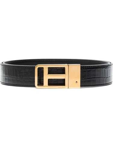 Ceinture à effet peau de crocodile - TOM FORD - Modalova