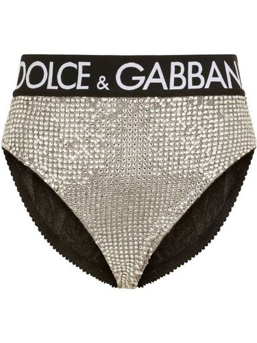 Culotte taille-haute à ornements en cristal - Dolce & Gabbana - Modalova