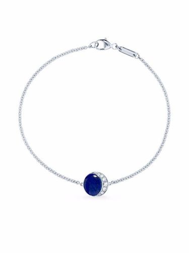 Bracelet Fortuna en or blanc 18ct serti de diamants et lapis-lazuli - David Morris - Modalova