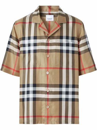 Chemise en soie à manches courtes - Burberry - Modalova