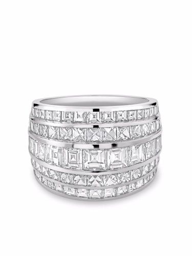Bague Manhattan Classic en platine pavée de diamants - Pragnell - Modalova