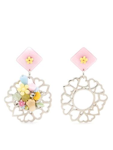 Boucles d'oreilles pendantes à fleurs - Amir Slama - Modalova