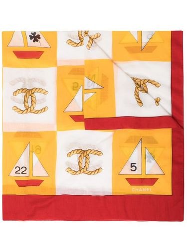 Foulard à imprimé graphique (années 1990) - CHANEL Pre-Owned - Modalova
