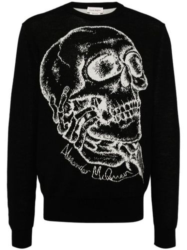 Pull à imprimé tête de mort - Alexander McQueen - Modalova